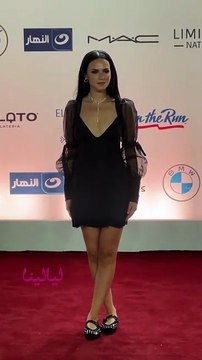 بفستان أسود .. ركين سعد تخطف الأنظار بمهرجان الجونة السينمائي