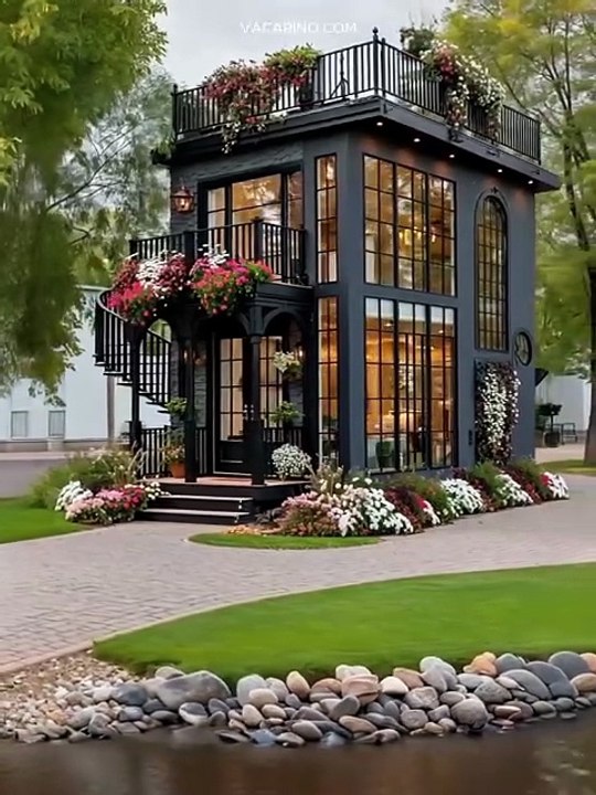 Glass Tower Home – Modern Luxury in Bloom