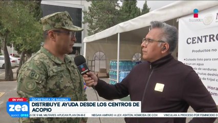 La Secretaría de Marina ha instalado tres centros de acopio en CDMX