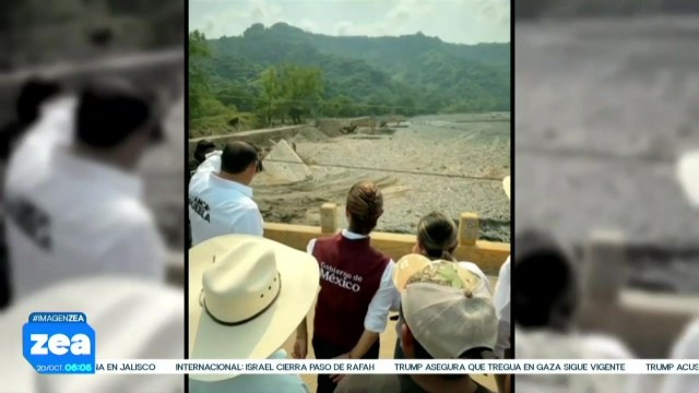 Sheinbaum continúa visitando las zonas afectadas por las lluvias