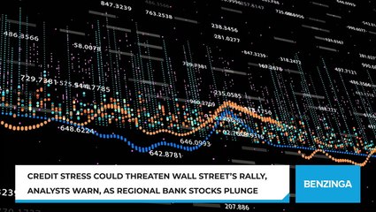Credit Stress Could Threaten Wall Street’s Rally, Analysts Warn, As Regional Bank Stocks Plunge