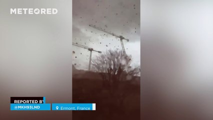 A tornado caused chaos on the outskirts of Paris, France. This destructive phenomenon occurred in Ermont