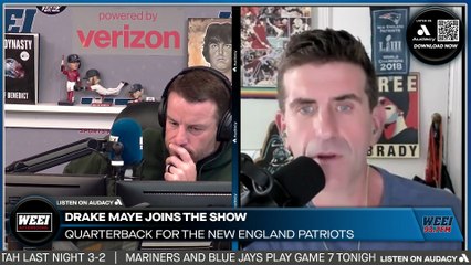 WEEI Afternoons: Drake Maye believes Kyle Williams is close to making an impact