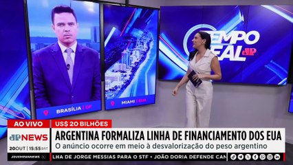 Argentina e EUA oficializam linha de financiamento de US$ 20 bilhões | TEMPO REAL