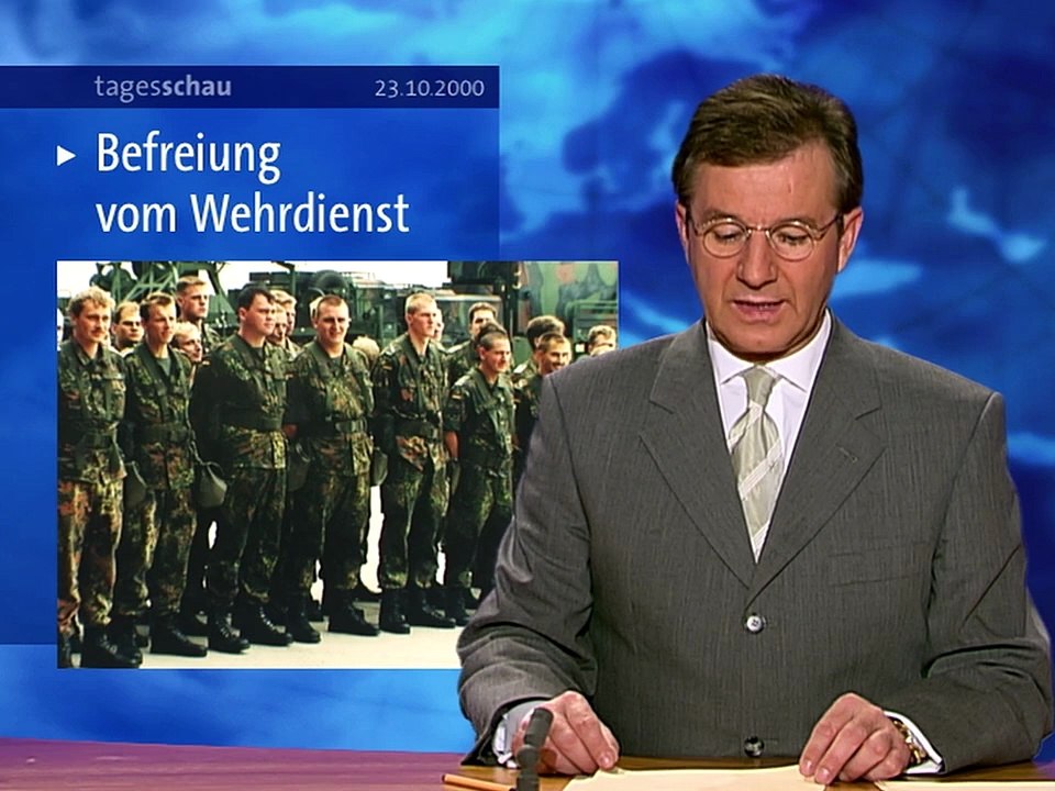 Tagesschau vor 25 Jahren (23. Oktober 2000)