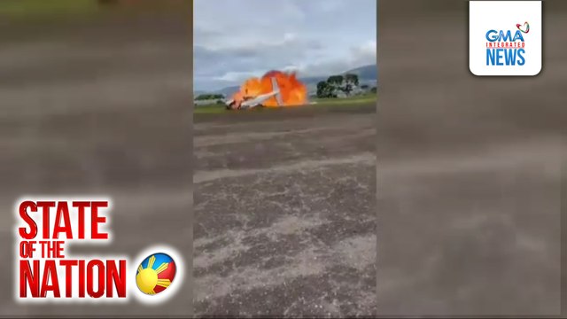 2 patay sa pagbagsak ng eroplano matapos mag-take off | SONA