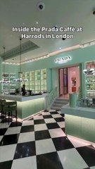 Inside the Prada Caffè at Harrods in London