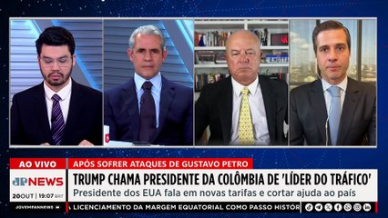 Donald Trump chama presidente da Colômbia de ‘líder do tráfico’ após sofrer ataques