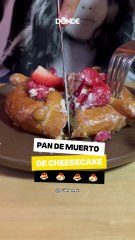 ¡Pan de muerto de cheesecake con frutos rojos! 😍✨ - Dónde Ir