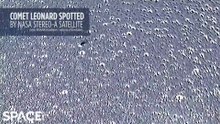 Comet Leonard's Tail Wiggling In NASA Satellite Footage
