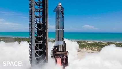 SpaceX Starship Single Engine Static-Fire Simulates In-Space Burn For Flight 10
