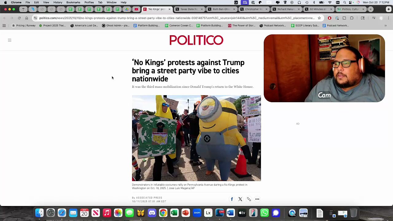 No Kings Protests,  Rogan Sours on Immigration, DOJ Lies?  | The Cameron Journal Newshour