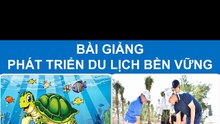 BÀI GIẢNG  - PHÁT TRIỂN DU LỊCH BỀN VỮNG