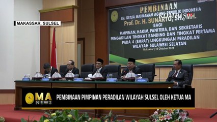 Ketua MA Sunarto Beri Pembinaan Aparatur Peradilan Wilayah Sulawesi Selatan | MA NEWS