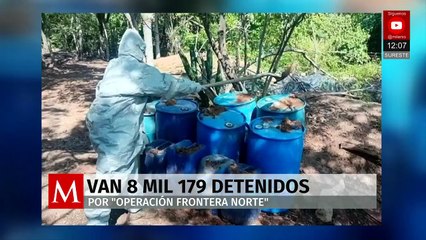 Van 8 mil 179 detenidos durante la Operación Frontera Norte