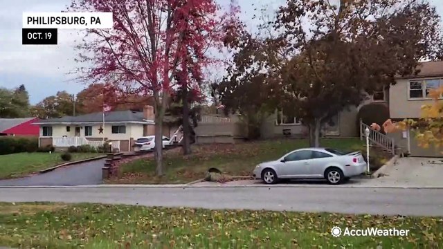 Gusty winds blow through the Northeast