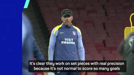 Simeone wary of Arsenal's set piece prowess