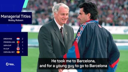 'He trusted me' - Mourinho hails late Bobby Robson for his start in football
