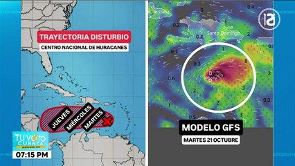 Esta sería la posible trayectora de disturbio tropical que se forma en el mar Caribe