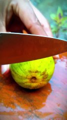 I Cut The Green Lemon Finely _ Fruit Cutting Skills