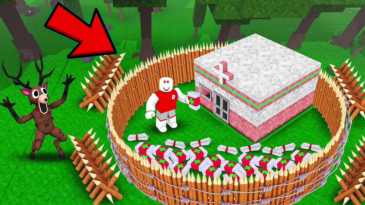 Roblox I Built A Hospital Base In 99 Nights In The Forest Video 