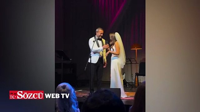 'Kurtlar Vadisi'nin 'Eren'i oyuncu Kerem Fırtına ile ünlü sunucu Gözde Şeker evlendi