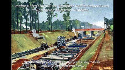 Adolf Hitler – Start of construction of the Reichsautobahnen from 09_23_1933 [English subtitles]