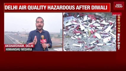 Delhi Gasps for Air! Post-Diwali Smog Chokes Capital, AQI Enters 'Severe' Zone