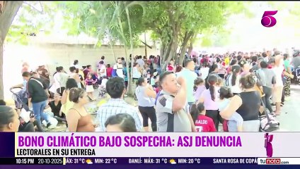 ASJ denuncia uso de fondos del 'Bono Climático' en zonas donde no hay emergencia