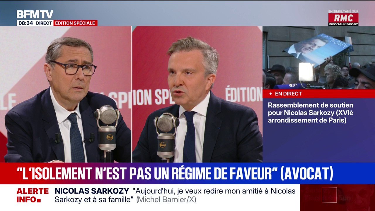 "L'isolement n'est pas un traitement privilégiée, souligne Christophe Ingrain, avocat de Nicolas Sarkozy