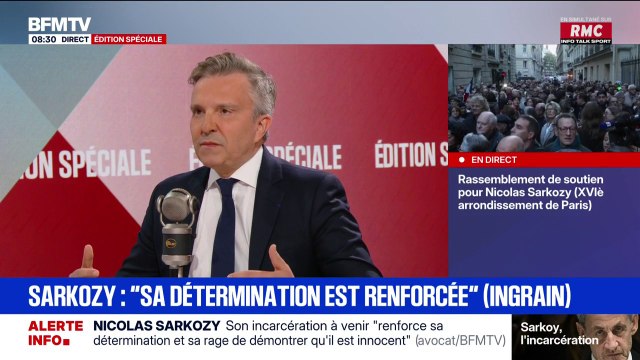 Incarcération de Nicolas Sarkozy: “Il prend sur lui pour que personne ne puisse sentir l’indignation et la colère qui est la sienne”, affirme son avocat