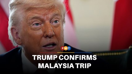 Trump confirms trip to Malaysia