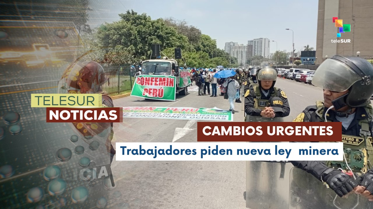 Mineros artesanales se movilizan en Perú para exigir ley y extensión de formalización