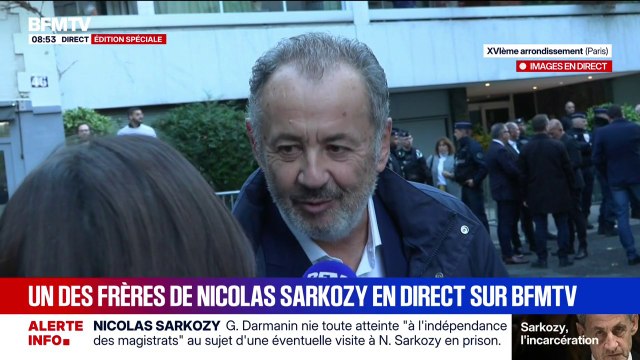 Incarcération de Nicolas Sarkozy: Je suis fier qu'il aille en prison la tête haute , réagit son frère Guillaume Sarkozy