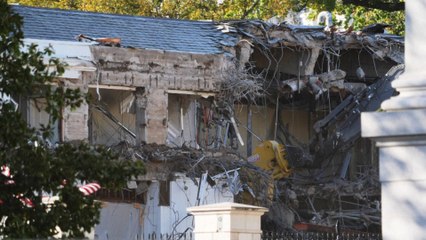 Trump, más cerca de su salón de bailes: empieza la demolición del ala este de la Casa Blanca