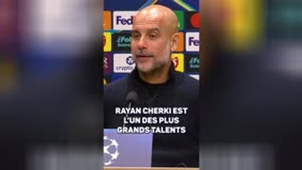 Man. City - Guardiola : "Cherki, l'un des plus grands talents que j'ai jamais vus"