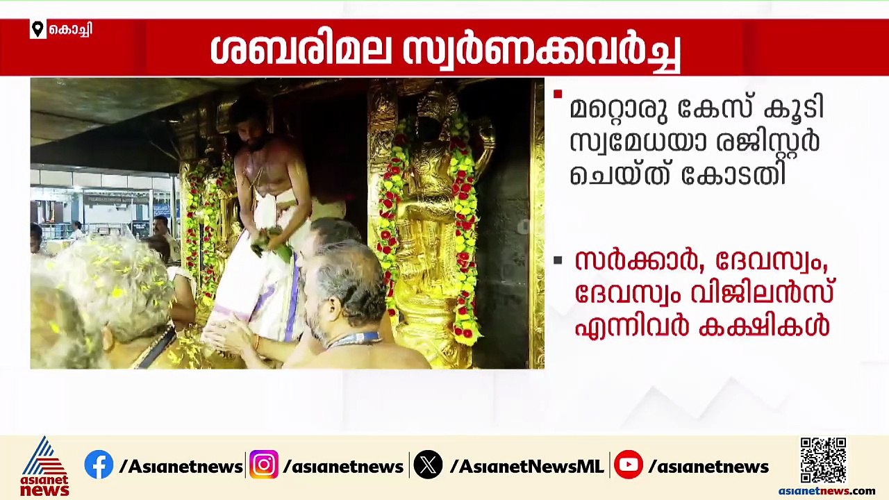 ശബരിമല സ്വര്‍ണക്കവര്‍ച്ച; അടച്ചിട്ട കോടതി മുറിയിൽ SIT റിപ്പോ‍ര്‍ട്ട്, പുതിയ കേസ് കൂടി
