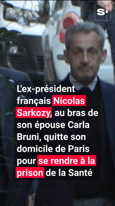 Nicolas Sarkozy en route pour la prison : l'ex-président salue ses partisans avec son épouse Carla Bruni