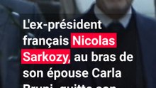 Nicolas Sarkozy en route pour la prison : l'ex-président salue ses partisans avec son épouse Carla Bruni