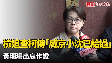 作證柯文哲政治獻金案 黃珊珊批「檢察官鬼打牆」：故意串聯1500