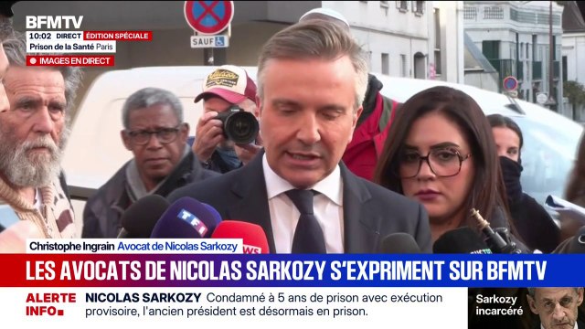 La demande de mise en liberté de Nicolas Sarkozy a été déposée , déclare Christophe Ingrain, avocat de l'ancien président