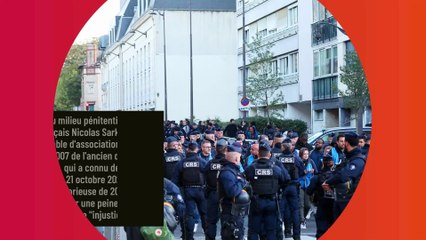 Les visages marqués, Nicolas Sarkozy et Carla Bruni quittent leur domicile parisien, un jour à jamais à part pour l'ancien président