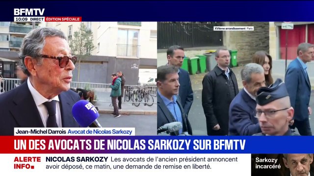 Incarcération de Nicolas Sarkozy: ses avocats ont l'espoir de voir l'ancien président remis en liberté avant Noël