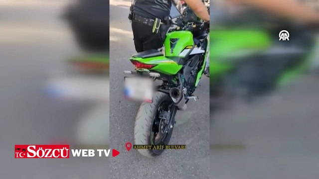 Kural dışı egzoz kullanan 6 sürücüye 121 bin 43 lira ceza kesildi