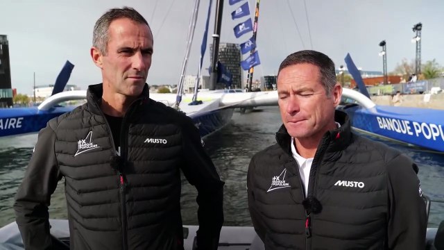 TRANSAT CAFÉ L'OR Le Havre Normandie 2025 - Interview avec Armel Le Cleach & Sebastien Josse I Ultim MAXI BANQUE POPULAIRE XI