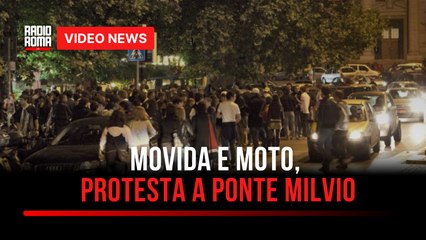 Movida e moto, protesta a Ponte Milvio
