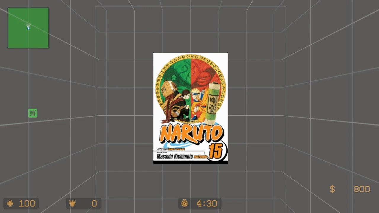 NARUTO Volume 15 Cover Art spray mod | Counter-Strike: Source