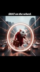 Rat on the wheel, on the way to work.