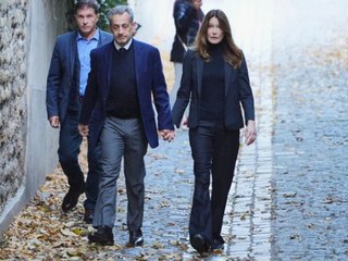 Hand in Hand mit Ehefrau Carla Bruni: Sarkozy tritt Haftstrafe an