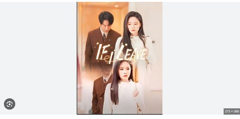 If I Leave Chinese Drama - English Sub